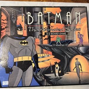 Vintage 1992 Parker Brothers BATMAN Animated Series 3D Board Game New NIB